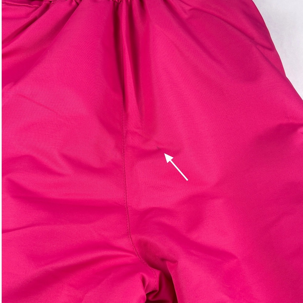 Swiss Tech Girls L 10-12 Pink Insulated Snow Bib Ski Pants Overalls - Picture 9 of 11